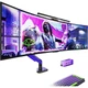 Кронштейн HUMANEX T18-1X для монитора 17-49 дюймов настольный механический с RGB-подсветкой, нагрузка 20 кг, цвет Dark Angel - изображение 3