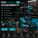 Аккумуляторный набор инструментов DUK 2 в 1 48V 6Ah бесщеточный дрель шуруповерт и угловая шлифмашина с 2 аккумуляторами в кейсе - изображение 5