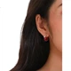 Серьги Qlady женские красные с серебряной иглой, ювелирные украшения - изображение 2