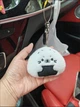 Брелок тюлень онигири черно-белый 8 см - изображение 2