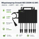 Мікроінвертор для сонячних панелей Growatt NEO 2500M-X2 (WF) 2500 Вт 4 MPPT WiFi IP67 Black - зображення 1