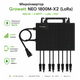 Микроинвертор для солнечных панелей Growatt NEO 1800M-X2 (LoRa) 1800 Вт 4 MPPT LoRa IP67 Black - изображение 1