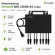 Микроинвертор для солнечных панелей Growatt NEO 2250M-X2 (LoRa) 2250 Вт 4 MPPT LoRa IP67 Black - изображение 1