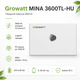 Гібридний інвертор Growatt MINA 3600TL-HU 3600 Вт HV 3 MPPT IP66 All-in-One White - зображення 1