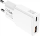 Мережевий зарядний пристрій 4smarts PDPlug Slim Duos 20W GaN USB-C+USB-A + cable USB-C 1.5 m White (541509) - зображення 3