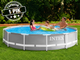 Каркасний басейн Intex 26710 (76*366 см, об'єм: 6503 л, серія: Prism Frame) - изображение 1