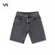 Мужские джинсовые шорты A| X Armani Exchange М темно-серые с вышивкой логотипа AX, прямой крой, Premium Denim - изображение 1