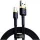 Кабель Baseus Cafule USB-A to Lightning 2m Black/Gold (CALKLF-CV1) [169521] - изображение 1