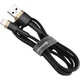 Кабель Baseus Cafule USB-A to Lightning 2m Black/Gold (CALKLF-CV1) [169521] - изображение 3