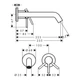 Hansgrohe Tecturis S Змішувач для раковини, матова бронза (73351140) - зображення 3