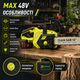 Аккумуляторная цепная пила Max 48V 6Ah бесщеточная с шиной 45 см автоматической смазкой 2 аккумуляторами и тормозом цепи - изображение 4