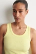 Жіноча майка COS Ribbed Cotton Tank Top Yellow S (1326259009) - зображення 4