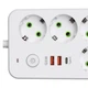 Сетевой фильтр-удлинитель 4 розетки 2xUSB-A 1xUSB-C 5м белый HP-5-47 - изображение 3