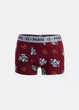 Боксеры мужские хлопковые принтованные Giulia G-MAN PRINT 20401/60 M Multicolor-burgundy/bulldog print, анатомический крой - изображение 2