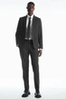 Краватка COS silk-lined wool tie 1186073002 Сірий - изображение 6