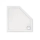 Душовий піддон акрил п'ятикутний Qtap Diamond 100x100x12 см + сифон - зображення 3