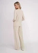 Женский комплект из ангоры Giulia SWAGGIT 5343/280 S, Beige, лонгслив и брюки, трикотажный, с узором, бежевый - изображение 7