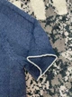 Мужская синяя трикотажная футболка-поло Brunello Cucinelli Henley из льна и хлопка размер M - изображение 12