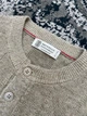 Мужская бежевая трикотажная футболка-поло Brunello Cucinelli Henley из льна и хлопка размер M - изображение 7