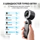 Вентилятор ручной с аккумулятором и дисплеем Diveblues Turbo Fan Темно-серый (N607D-GY) - изображение 4