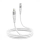 Кабель Proove Soft Silicone Type-C to Lightning 27W (1m) white - изображение 4