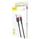 Кабель Baseus Cafule Micro USB 2.4A (1m), Красный / черный - изображение 2