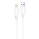Кабель Proove Simple Silicone USB to Lightning 2.4A (1m) white - изображение 1