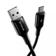 Кабель Proove Flex Metal USB to Type-C 3A (1m) black - зображення 3