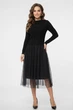 Сукня жіноча чорного кольору з фатиновим низом Fashion розмір 42-44 (217628) - зображення 1