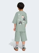 Детский комплект (футболка + шорты) для мальчика Adidas KE2663 122 см Wonder Sage (4068819873143) - изображение 2