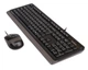 Комплект клавиатура + мышка A4Tech Fstyler F-1010, USB, Black-Grey - изображение 3