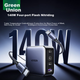 Зарядное устройство UGREEN 140 Вт, GaN, многопортовое Type-C, PPS/PD 100 Вт, кабель 240 Вт - изображение 10