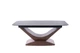 Стол раскладной DOLCE CERAMIC 180(240)x95 см Закаленное стекло + керамика Серый мрамор/Темный орех - изображение 7
