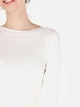 Лонгслив длинный женский Colin's CL1070957OFW L Off White (8684112334356) - изображение 5