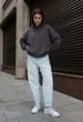 Женский Худи Стаф Темно-серый Оверсайз С Капюшоном Staff Lav Dark Gray Oversize S (400659) - изображение 5