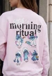 Свитшот Женский Стаф Розовый С Принтом Спортивная Кофта Staff Zy Morning Ritual Oversize XS (400704) - изображение 4
