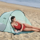 Пляжная палатка Bestway 200×120×90 см двухместная с защитой от солнца UPF 80+ полуавтоматической сборкой полиэстером 190T каркасом из стекловолокна и сумкой для хранения - изображение 7