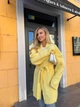 Жіночий кардиган на запах 2072, жовтий, one size - изображение 4