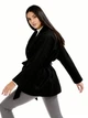 Жіноче пальто на запах у японському стилі LadyLike 48 Чорний (ladlk2241960090429) - изображение 2
