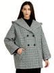 Жіноче двобортне пальто з широким капюшоном LadyLike 50 Зелений (ladlk2241865447441) - изображение 1