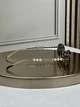 Очки солнцезащитные Gucci GG1922 золотые безободковые, овальные, темная линза, жемчуг, логотип GG, женские - изображение 4