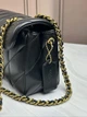COACH Tabby 26 — жіноча сумка на ланцюжку, стьобана, чорна, золотий логотип - изображение 14