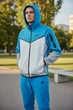 Мужской спортивный костюм Nike Tech Fleese голубой с капюшоном (rreplic) XL - изображение 2