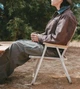 Стілець туристический Naturehike CNK2300JU012 складной до 120 кг Oxford 600D, сталь, Beige - изображение 6