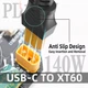 Кабель-перехідник XT60 Female на Type-C PD 140W (28V, 5A Max) 0.5m, нейлон, Black-Grey - зображення 4