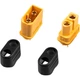 Набір конекторів AMASS XT60-Male + XT60-Female з ковпачками комплект 10шт Yellow-Black - зображення 10