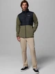 Kurtka przejściowa męska bez kaptura Columbia Basin Butte Full Zip Fleece II 2101761397 L Zielony/Czarny (195981338119) - obraz 3