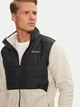 Kurtka przejściowa męska bez kaptura Columbia Basin Butte Full Zip Fleece II 2101761278 L Beżowy/Czarny (195981338362) - obraz 4