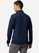 Bluza sportowa męska polarowa Columbia Essential Hike Grid Fleece Full Zip 2136841464 S Granatowa (195982950990) - obraz 2