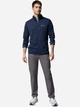 Bluza sportowa męska polarowa Columbia Essential Hike Grid Fleece Full Zip 2136841464 S Granatowa (195982950990) - obraz 3